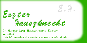 eszter hauszknecht business card